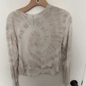 American Eagle Crop Tie dye long sleeve